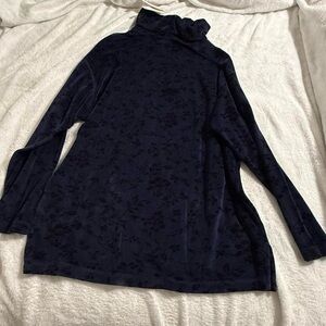 TR Bentley Navy Blue Black Velvet Dress Top 💙✨